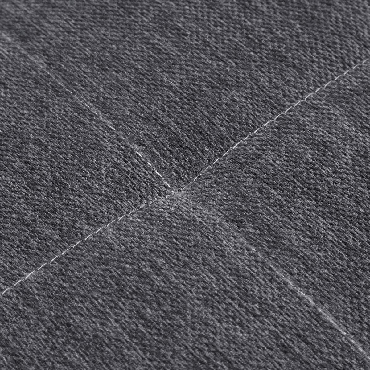 Ecksofa Focus L Grau Chenille - Schwarz/Grau, KONVENTIONELL, Holz/Textil (256/167cm) - Based