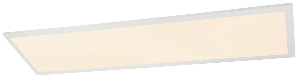 LED-Deckenleuchte Fila max. 40 Watt - Opal/Weiß, Trend, Kunststoff/Metall (120/30/5,3cm) - Globo