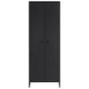 Schuhschrank Janne ca.60,2x169,7x33,5cm Schwarz - Schwarz, LIFESTYLE, Holzwerkstoff/Metall (60,2/169,7/33,5cm) - MID.YOU