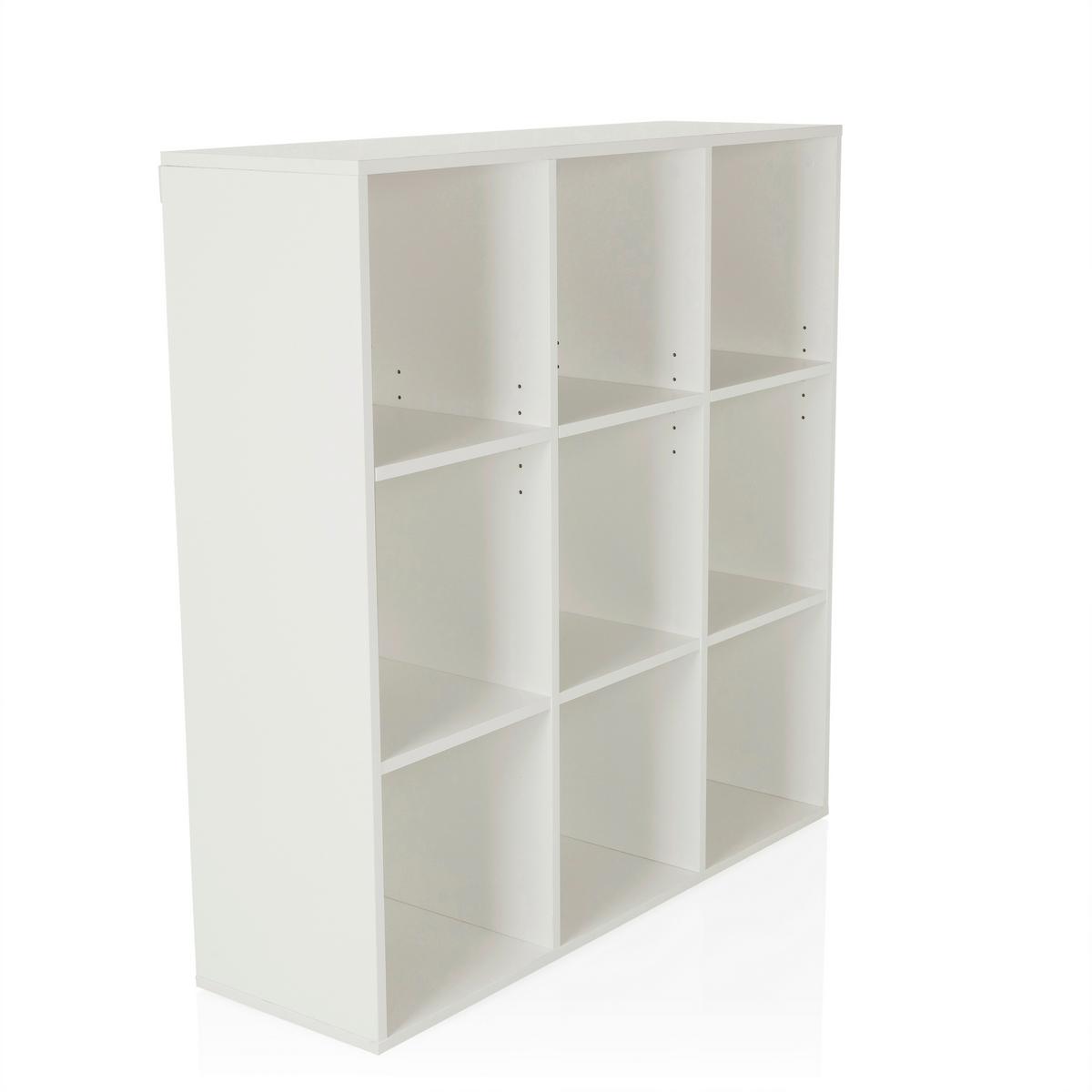 Regal Bjorke, Bela - bela, Moderno, leseni material (97,5/100/30cm) - MID.YOU