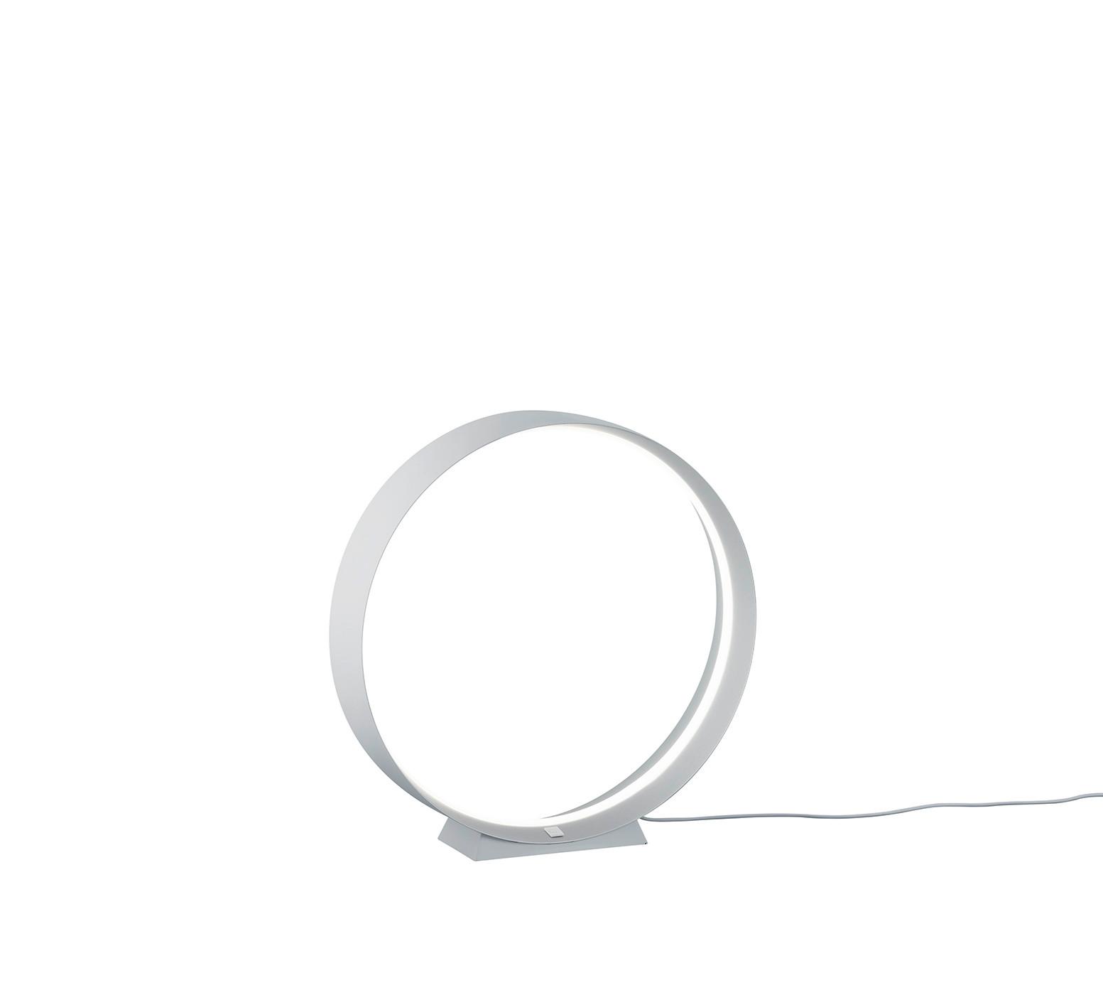 LAMPA STOŁOWA LED MR54461131 LOOP - kolor srebrny/biały, Konventionell, metal (45/45cm) - Musterring