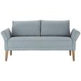 Klop Severino - svetlo modra/hrast, Moderno, tekstil (176/210/82/52/80cm) - Premium Living Klop Severino - svetlo modra/hrast, Moderno, tekstil (176/210/82/52/80cm) - Premium Living