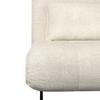 BÄDDFÅTÖLJ LUNA - vit/svart, Modern, metall/textil (92/86/80cm) - Bessagi Home