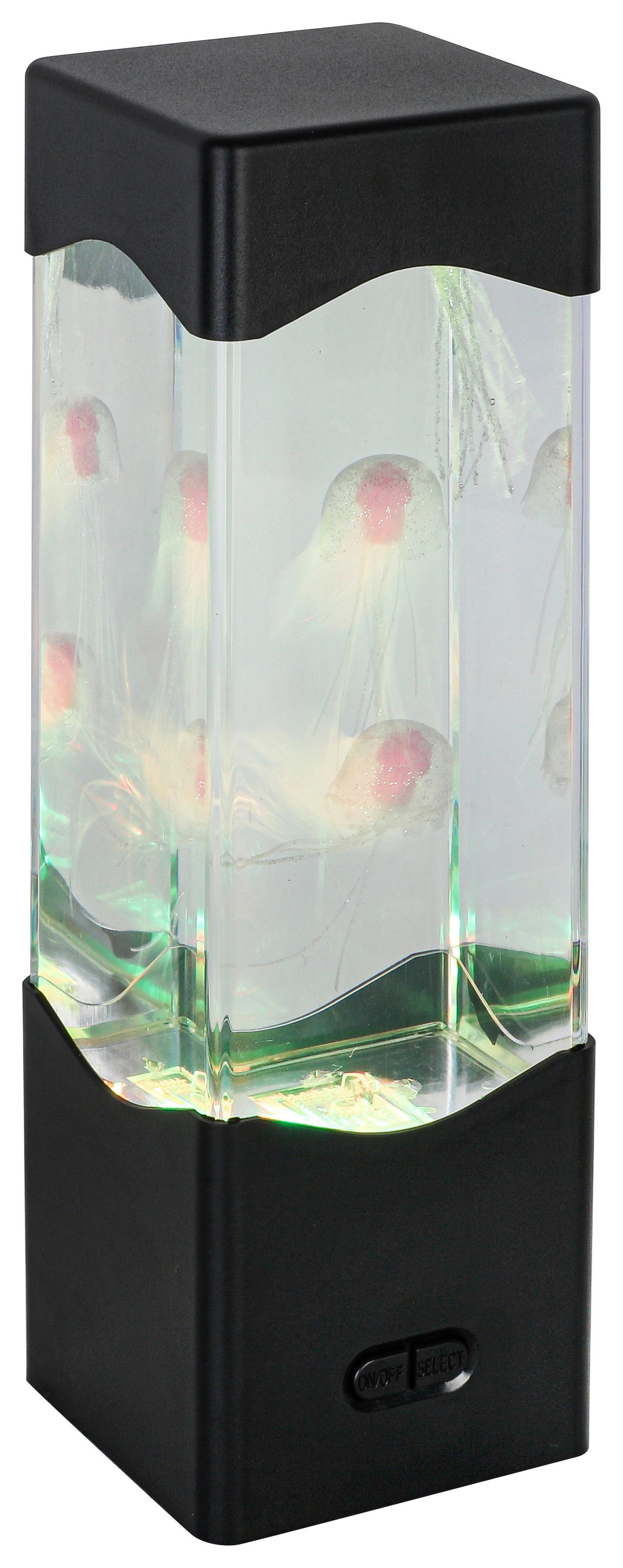 LED-DEKORATIONSLAMPA QUALI - svart/transparent, Modern, plast (7,5/23,3/7,5cm) - Mömax