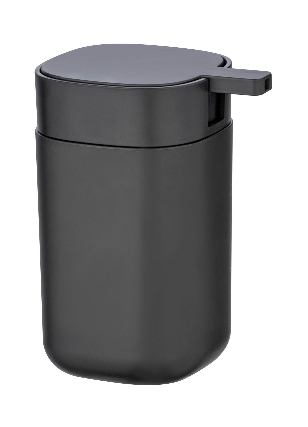 Dozator săpun Davos - negru, Modern, plastic (9,8/13/7,8cm) - Wenko
