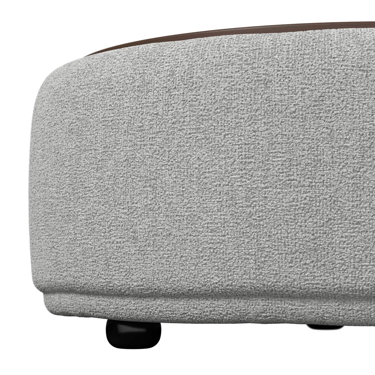 Sedežna Garnitura Kira, Bela, Z Mizico - črna/bela, Moderno, tekstil/les (408/108cm) - Bessagi Home