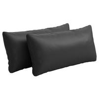 PODUSZKA POD LĘDŹWIE AMICA E - czarny, Konventionell, skóra (65/25cm) - Sit & More