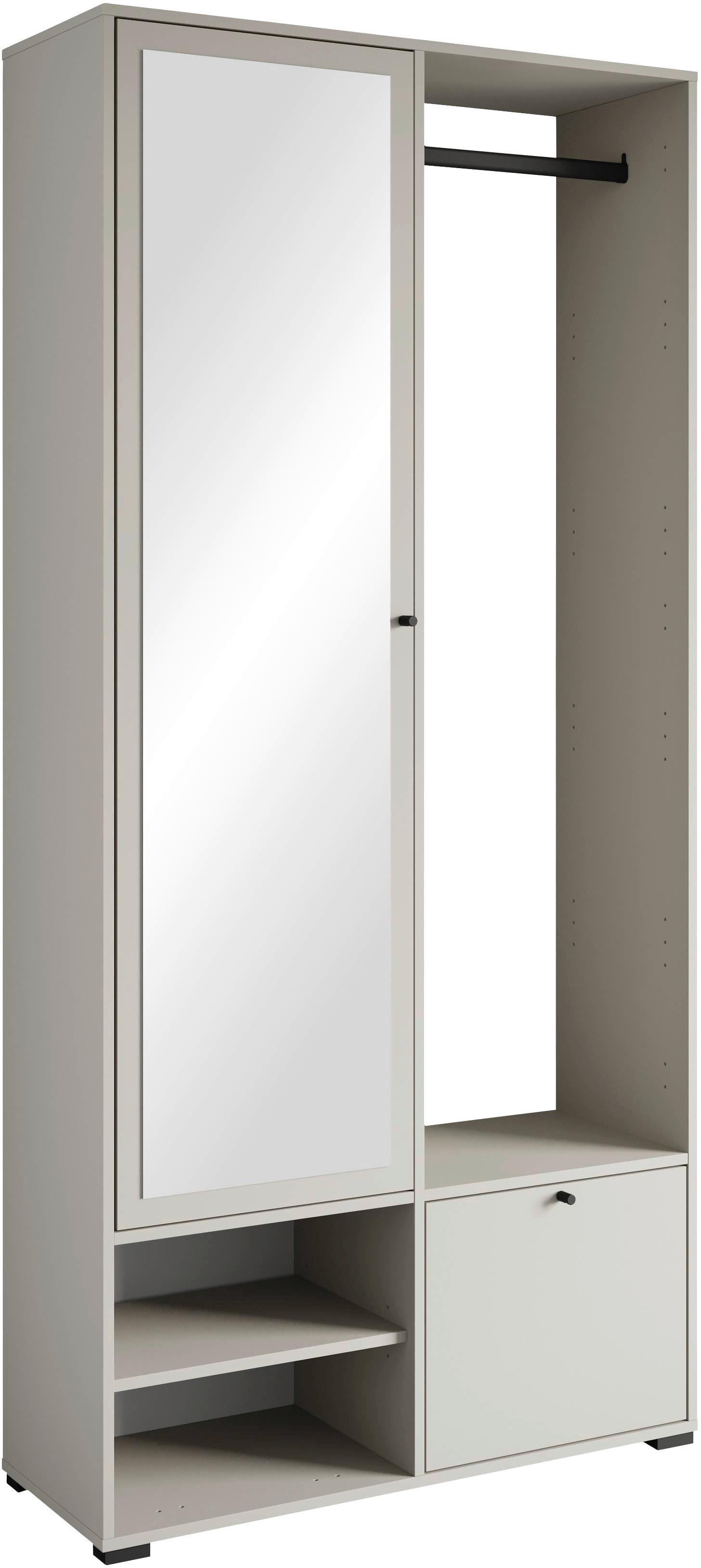 Garderobe Dino ca. 90x190 cm Beige/Kaschmir - Kaschmir/Beige, Trend, Holzwerkstoff (90/190/33cm) - P & B