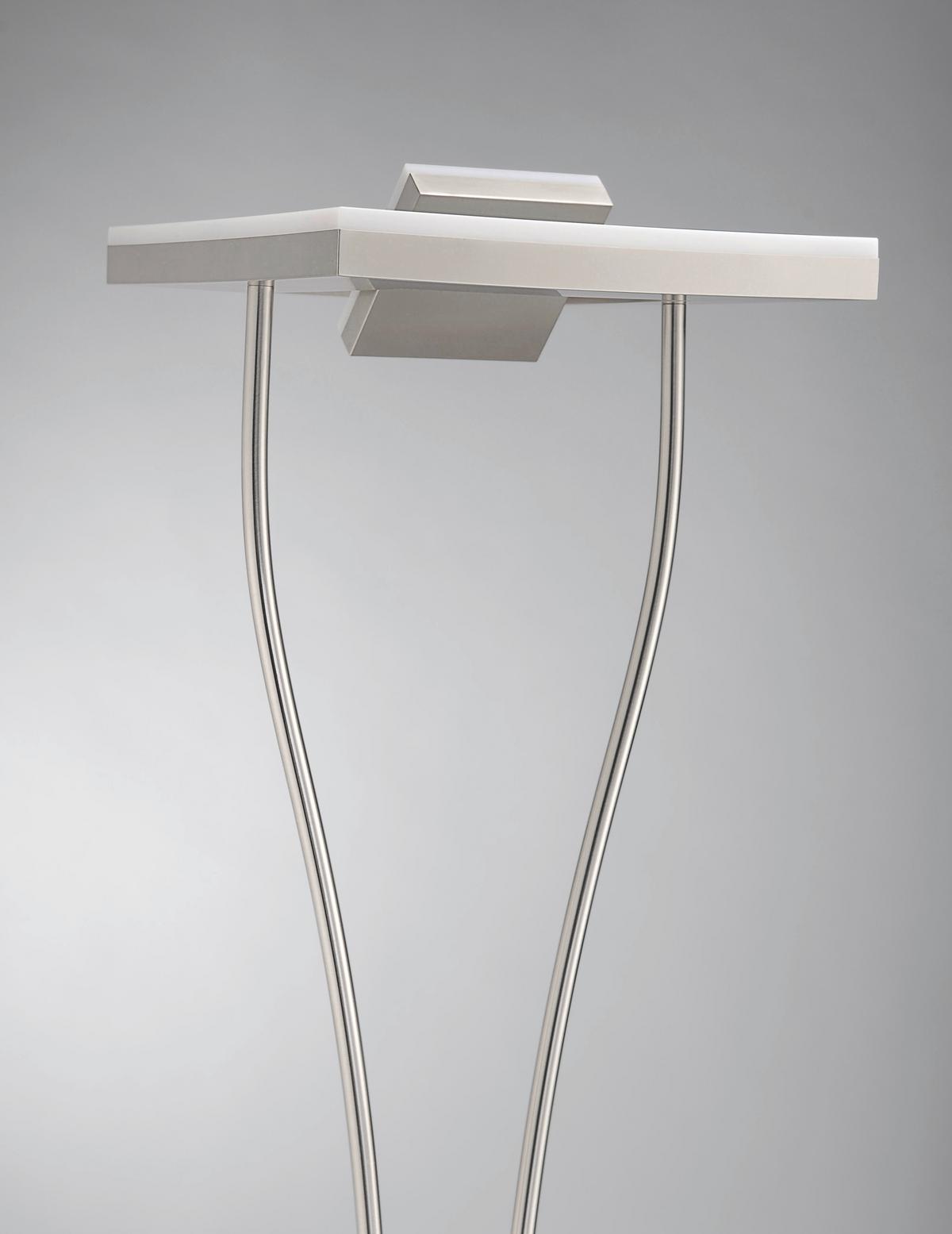 LAMPA STOJĄCA 11776-55 HELIA - kolor niklowy, Design, metal (57/57/197,5cm)