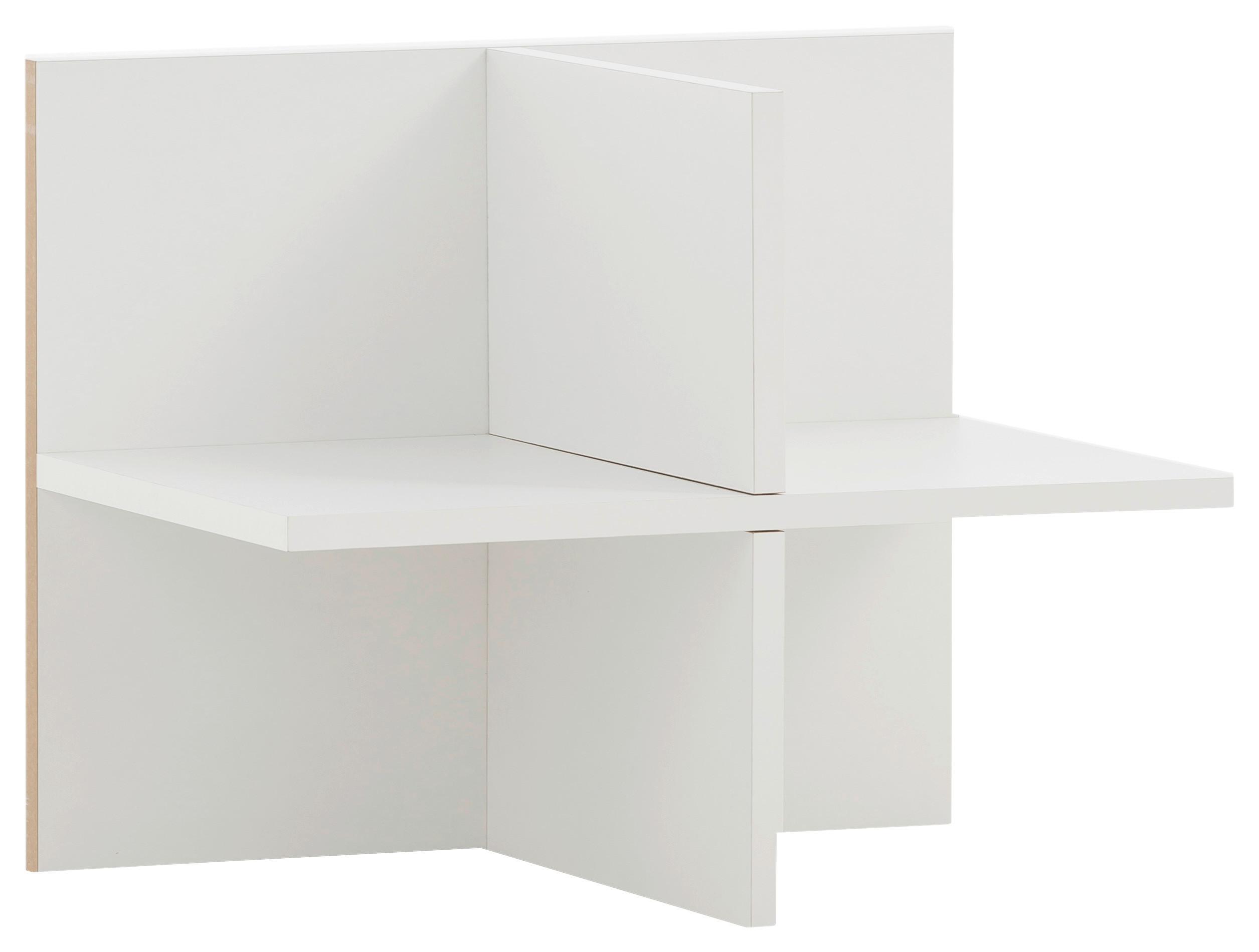 Regaleinsatz 400 Weiß ca. 47,5x38,4x32,8cm - Weiß, MODERN, Holzwerkstoff (47,5/38,4/32,8cm) - MID.YOU