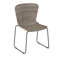 FOTEL SZTAPLOWANY KATALAN  -EXKLUSIV- - szarobrązowy, Design, tworzywo sztuczne/metal (54/83,5/55,5cm) - Ambia Garden