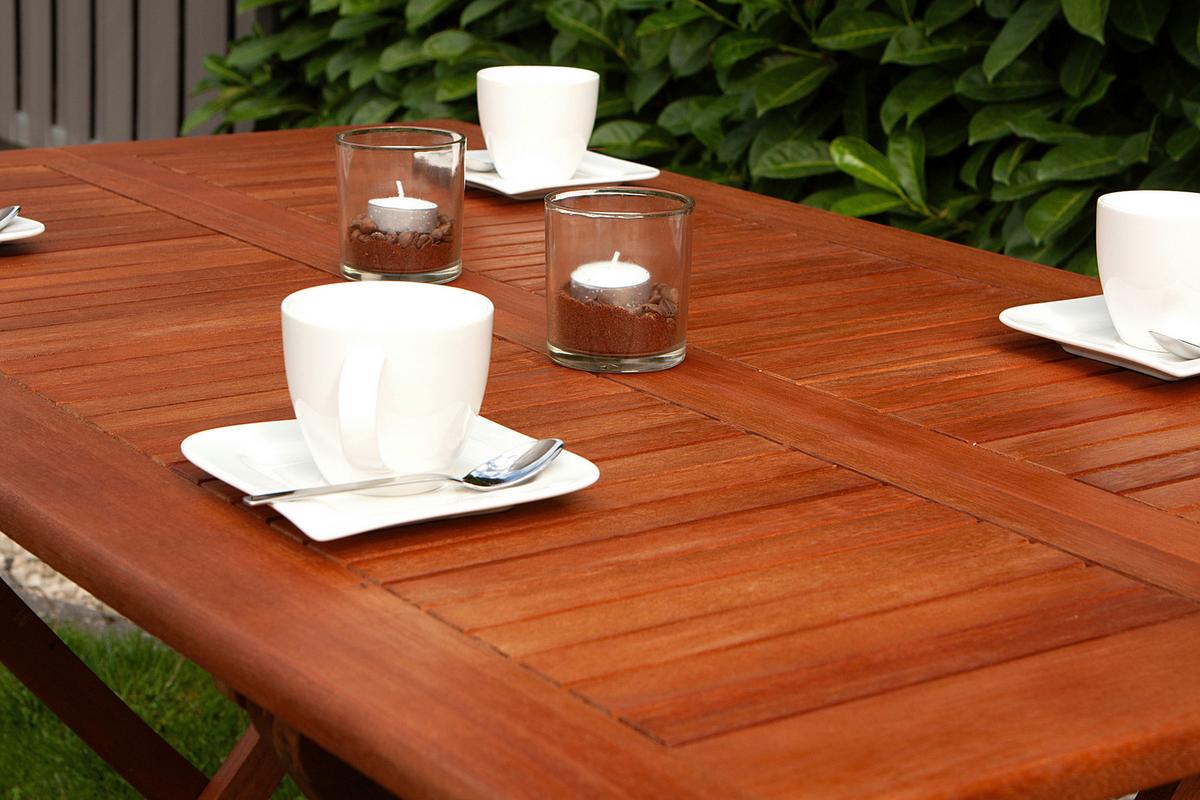 Gartenklapptisch Orlando Holz - Braun, MODERN, Holz (120/70/74cm) - Gardenson