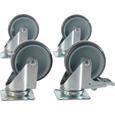 Möbelrollen aus Metall 4-teilig - MODERN, Metall (1/1/1cm) - Mömax modern living Möbelrollen aus Metall 4-teilig - MODERN, Metall (1/1/1cm) - Mömax modern living
