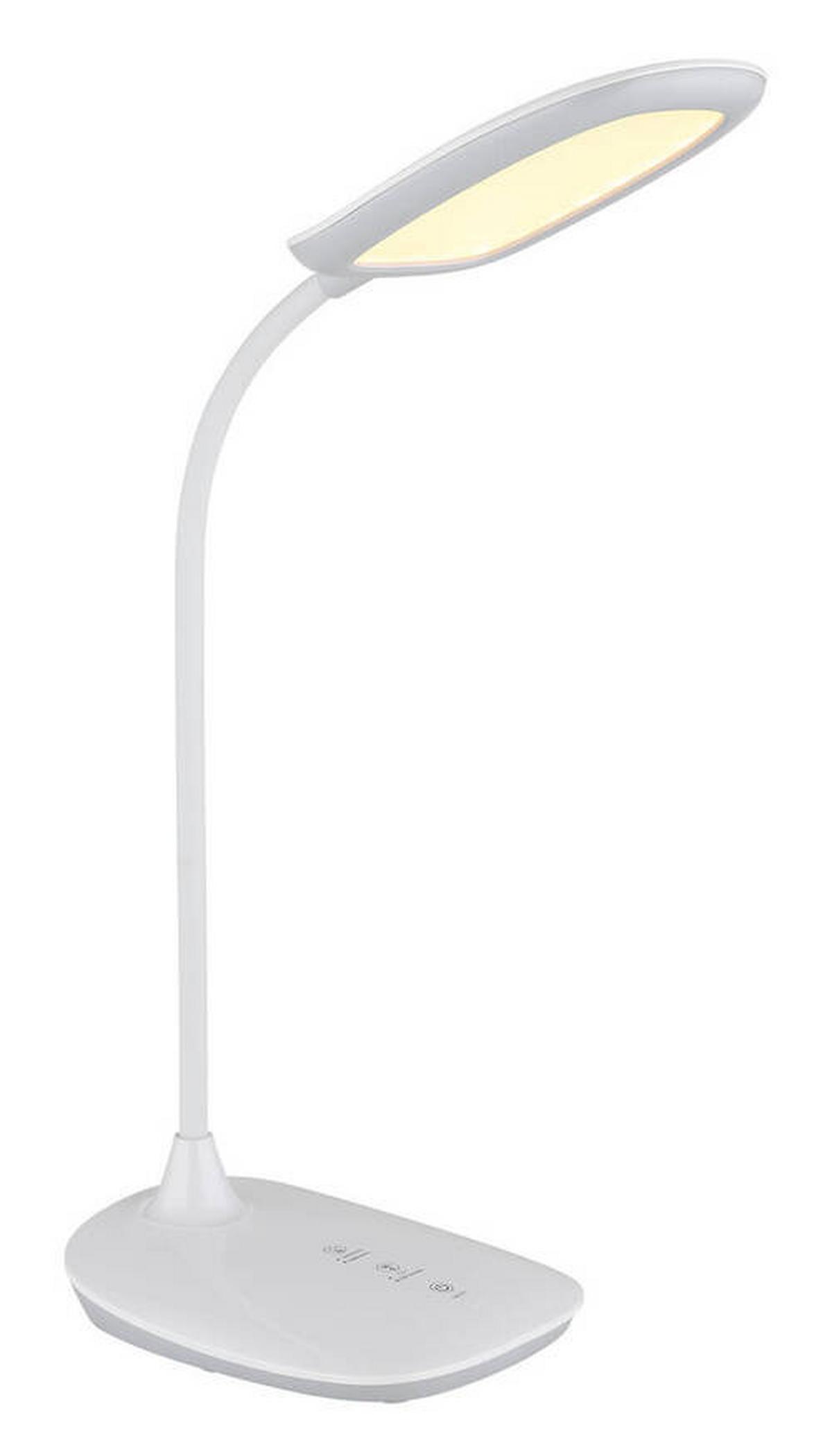 LED-TISCHLEUCHTE 58455W - Weiss, Design, Kunststoff (28/13,6/40cm) - Globo