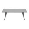 LOUNGEGARNITUR MILA - Dunkelgrau, MODERN, Textil/Metall (236/69/70cm) - Bessagi Garden