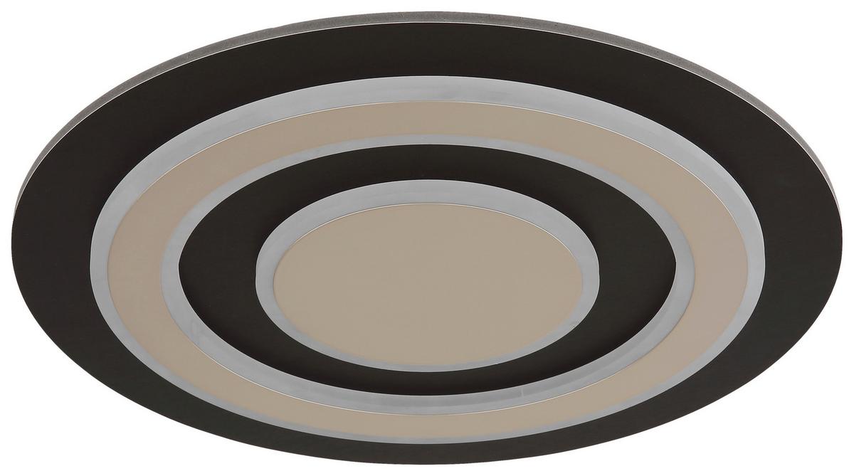 LAMPA SUFITOWA LYNN - czarny/opal, Design, tworzywo sztuczne/metal (48/5,2cm) - Novel