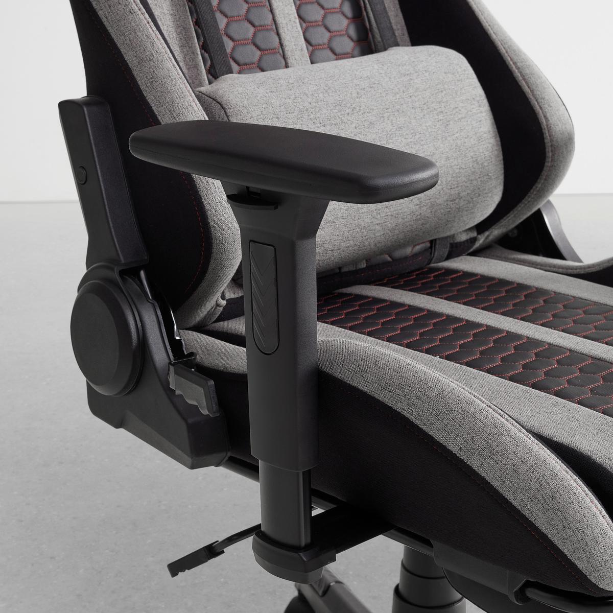 Gaming Stol Racer Ii - siva/črna, Moderno, kovina/umetna masa (63/114/62cm) - Mömax