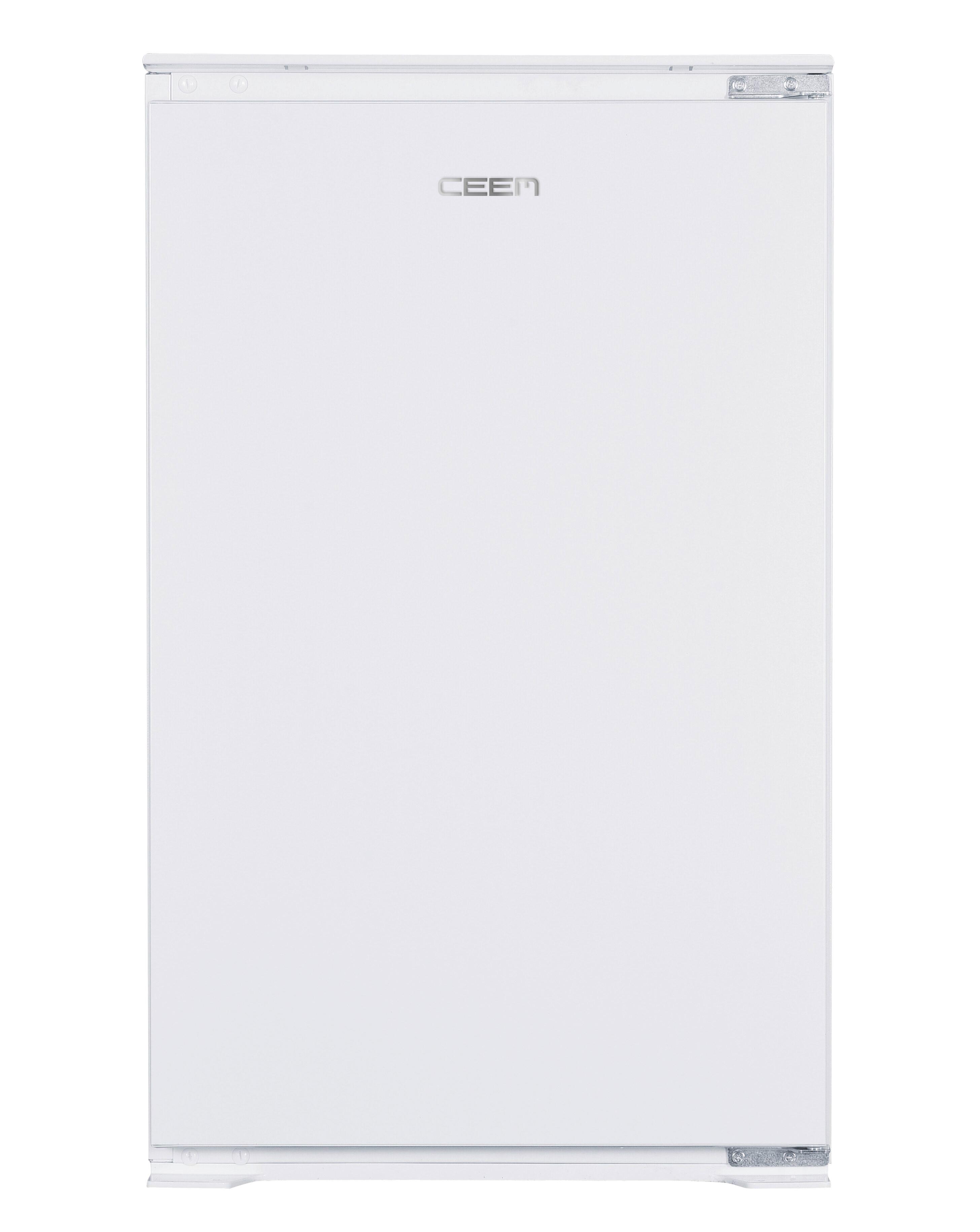 Einbaukühlschrank ca.129 Liter ca. 54x89 cm Weiß - Weiß, Basics, Glas/Kunststoff (54/89/54cm) - CEEM
