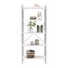 HYLLA ELVA -EXKLUSIV- - vit/silver, Modern, metall/trämaterial (70/173/40cm) - Mömax