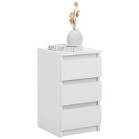 Nočna Omarica Ella, Bela - bela, Konvencionalno, leseni material (30/55/31cm)