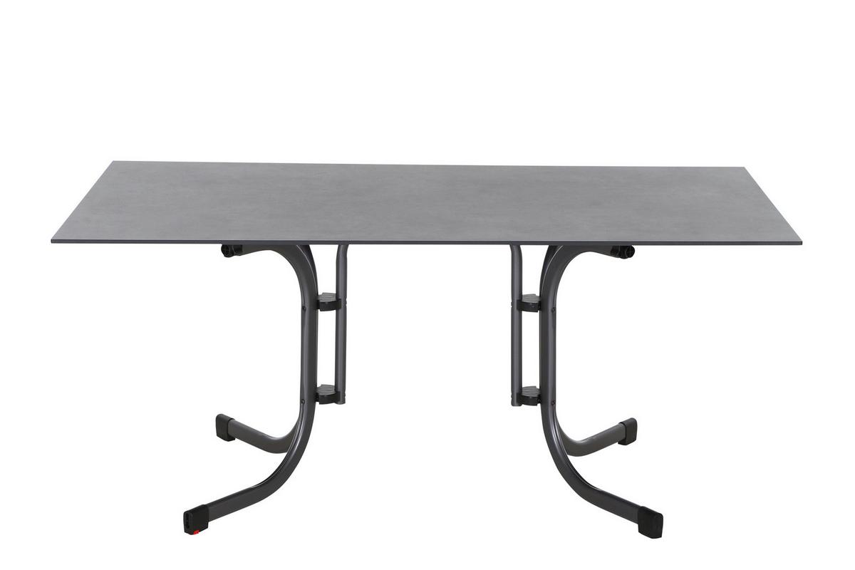 GARTENKLAPPTISCH K95703 - Anthrazit, KONVENTIONELL, Holzwerkstoff/Kunststoff (160/90/71cm) - Siena Garden