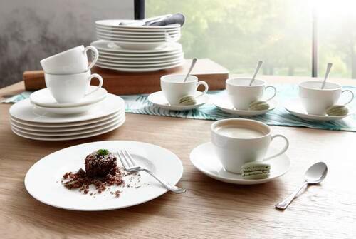 SERWIS OBIADOWO-ŚNIADANIOWY ROVANIEMI VILLEROY & BOCH - biały, Basics, ceramika (39,4/39,4/33,8cm) - Villeroy & Boch