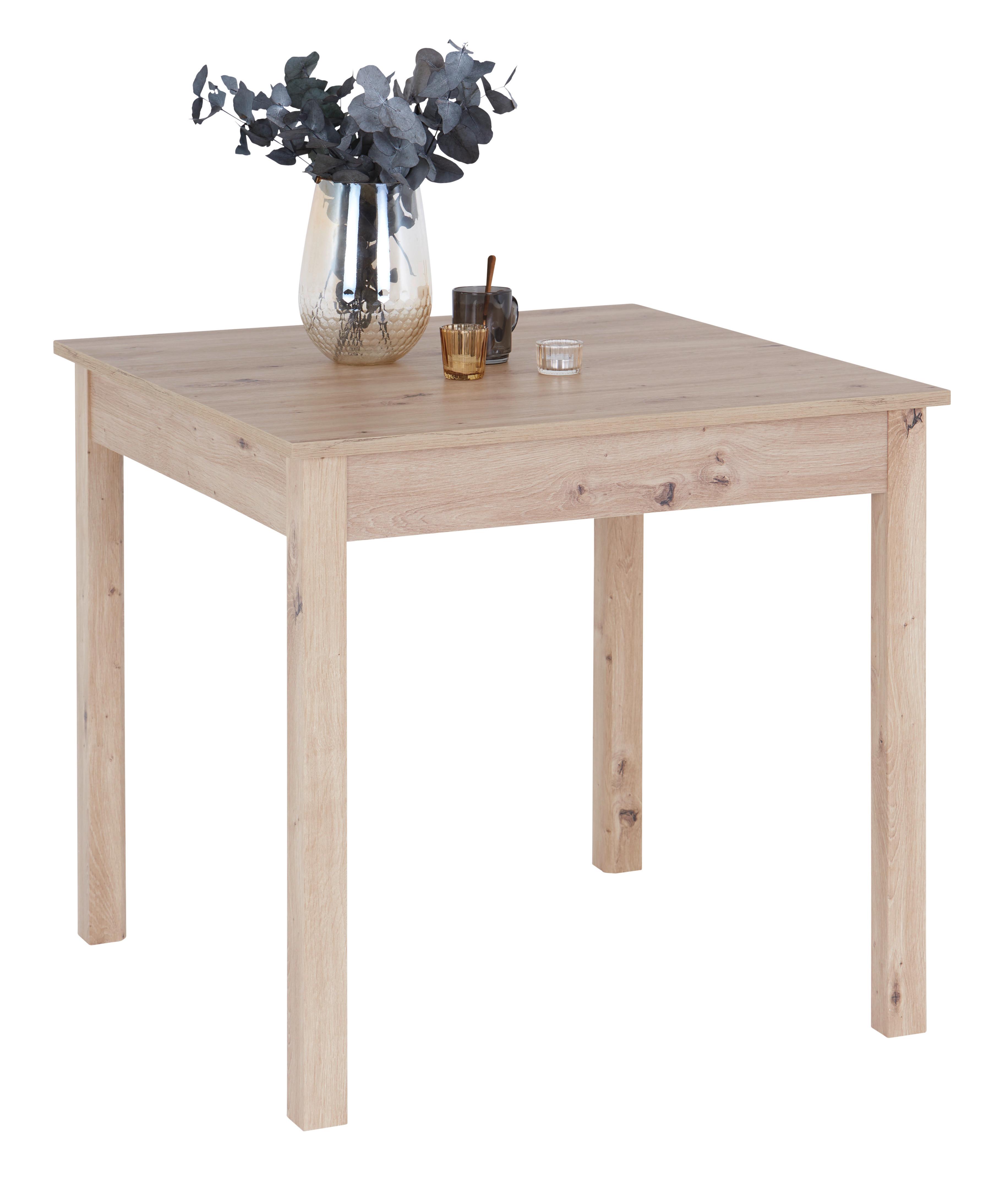 MASĂ BRICK 80 - stejar Artisan, Konventionell, material pe bază de lemn (80/76/80cm)