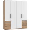 Ormar S Klasičnim Vratima Level 36 A - bijela/boje hrasta, Moderno, drvni materijal (200/236/58cm) - Modern Living