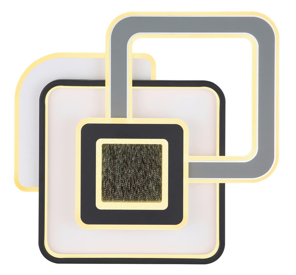 Stropna Svjetiljka Brienna - bijela/siva, Design, metal/plastika (50/48/8cm) - Globo