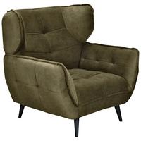 Fotel Ariana - olívazöld, Modern, textil (103/105/98cm)
