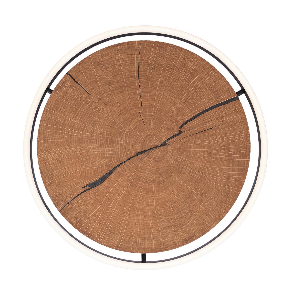 LAMPA SUFITOWA LED 143162 DL HIRNHOLZ - kolor dębowy, Natur, metal/drewno (40/5cm) - Waldwelt