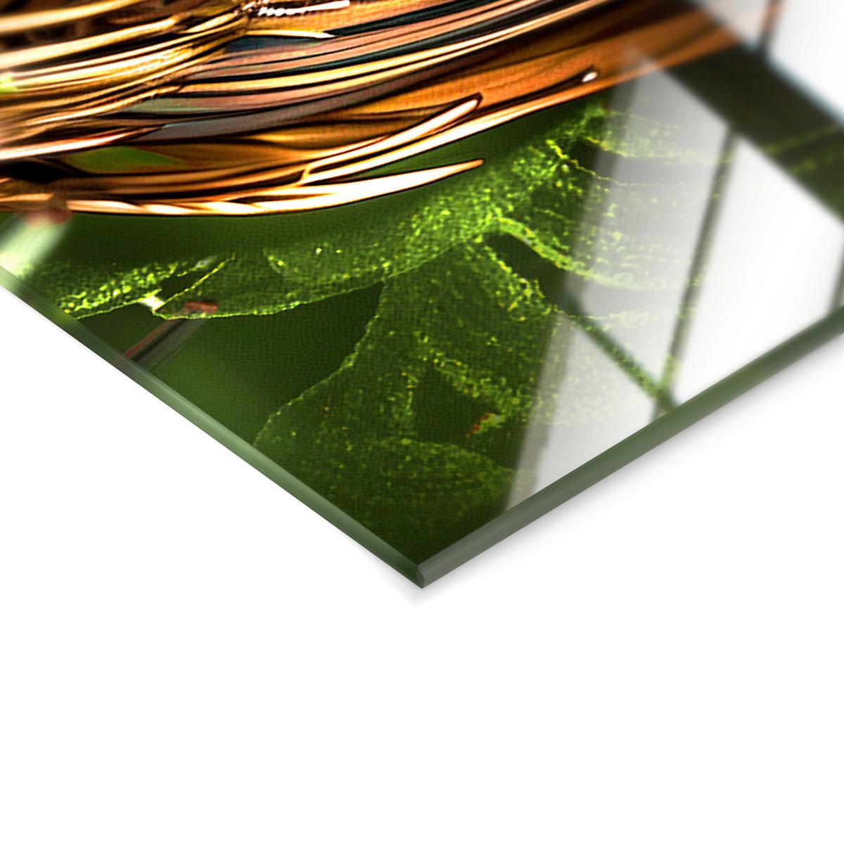 Glasbild Multicolor ca. 70x100cm - Multicolor, Basics, Glas/Papier (70/100cm)