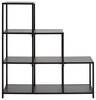 Raumteiler aus Metall in Schwarz - Schwarz, Modern, Holzwerkstoff/Metall (113/118/39cm) - Modern Living