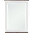 Spiegel Cookie ca. 59x80 cm - Weiß, Glas/Holz (59/80/3,5cm) - Premium Living Spiegel Cookie ca. 59x80 cm - Weiß, Glas/Holz (59/80/3,5cm) - Premium Living