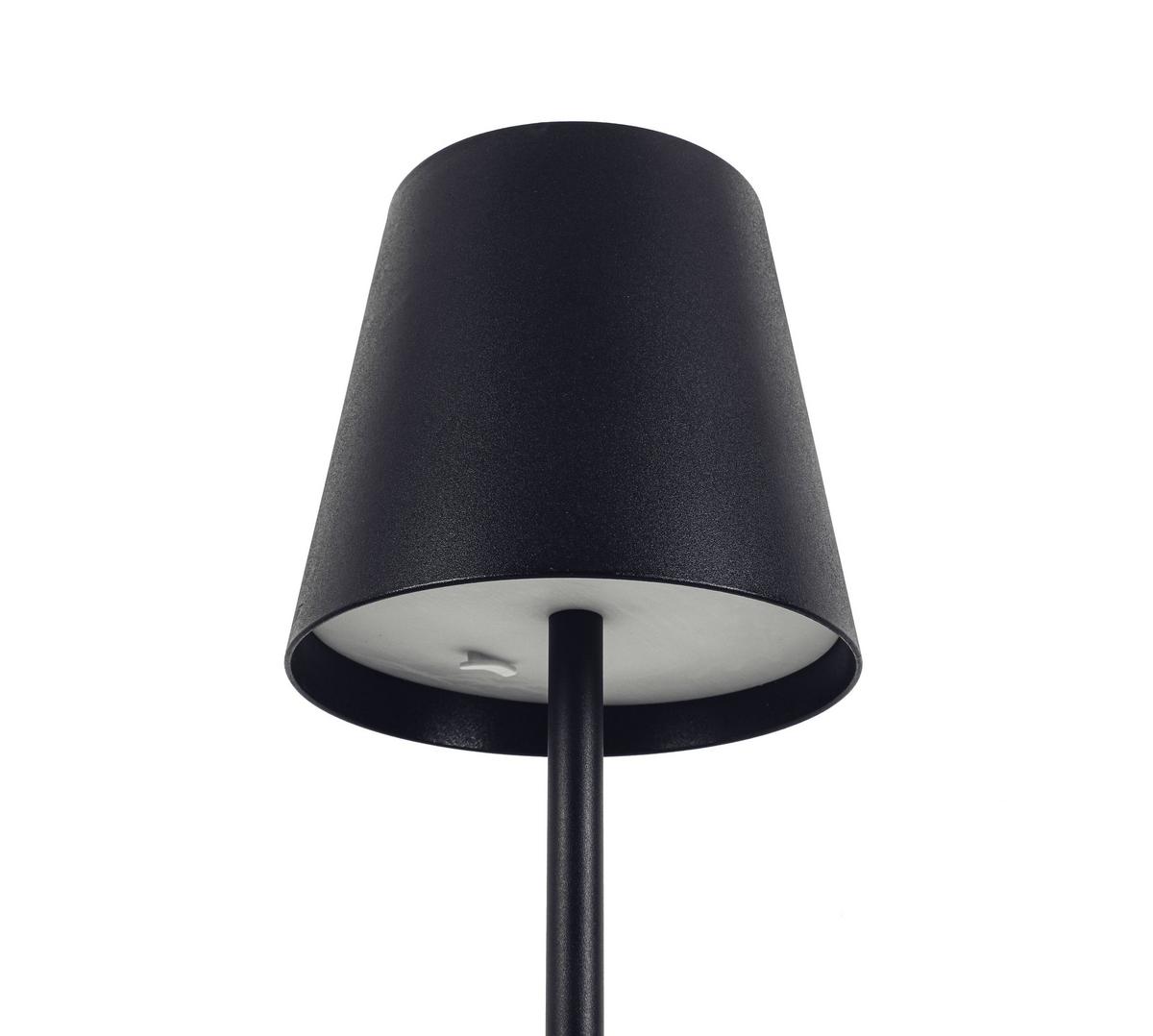 AKUMULATOROWA LAMPA STOJĄCA FORT LAUDERDALE *SBN* - czarny, Konventionell, tworzywo sztuczne/metal (22/130cm) - Novel