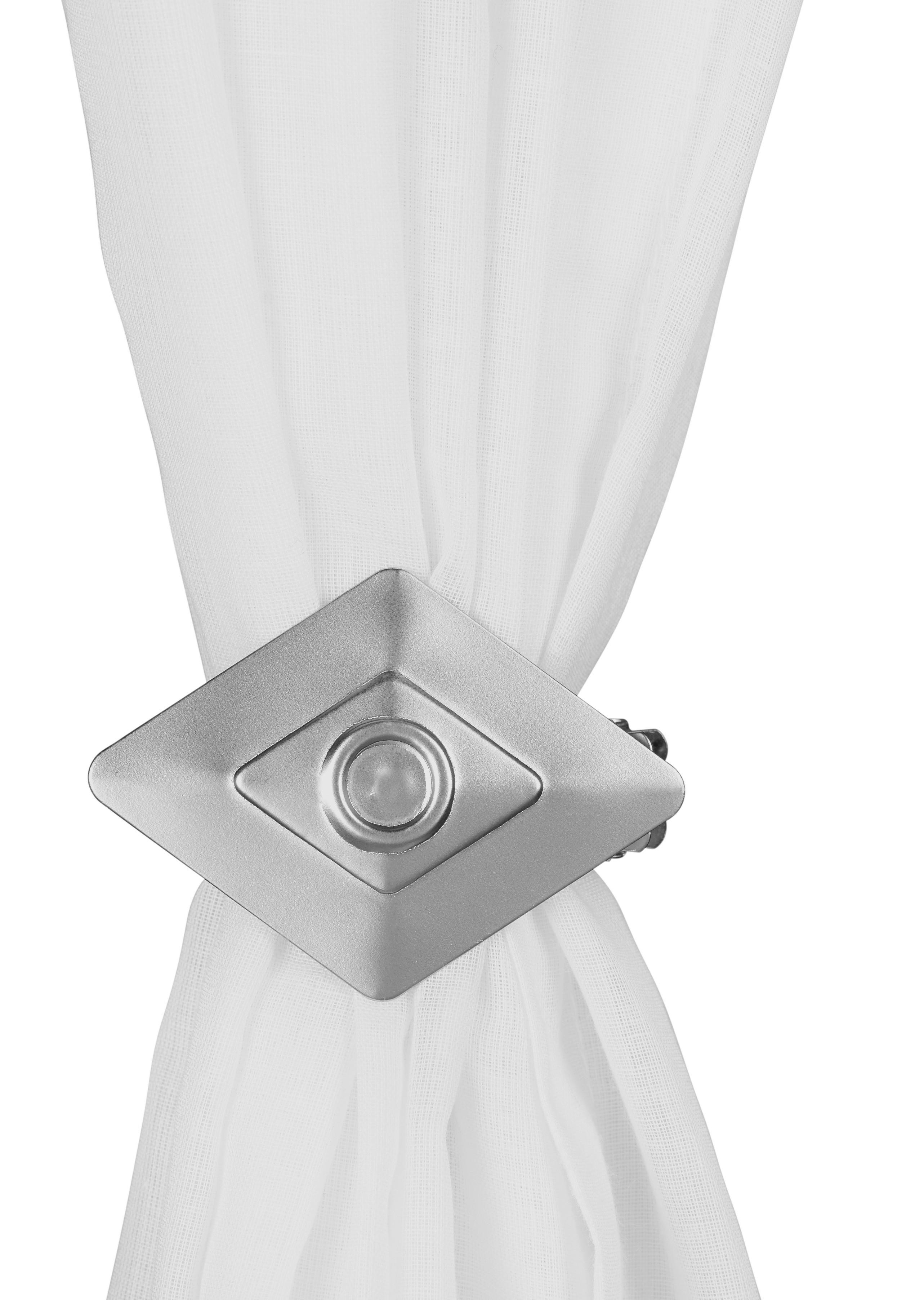 KOPČA DEKORATIVNA MAT - srebrne boje, Moderno, metal (10/17/5cm) - Modern Living