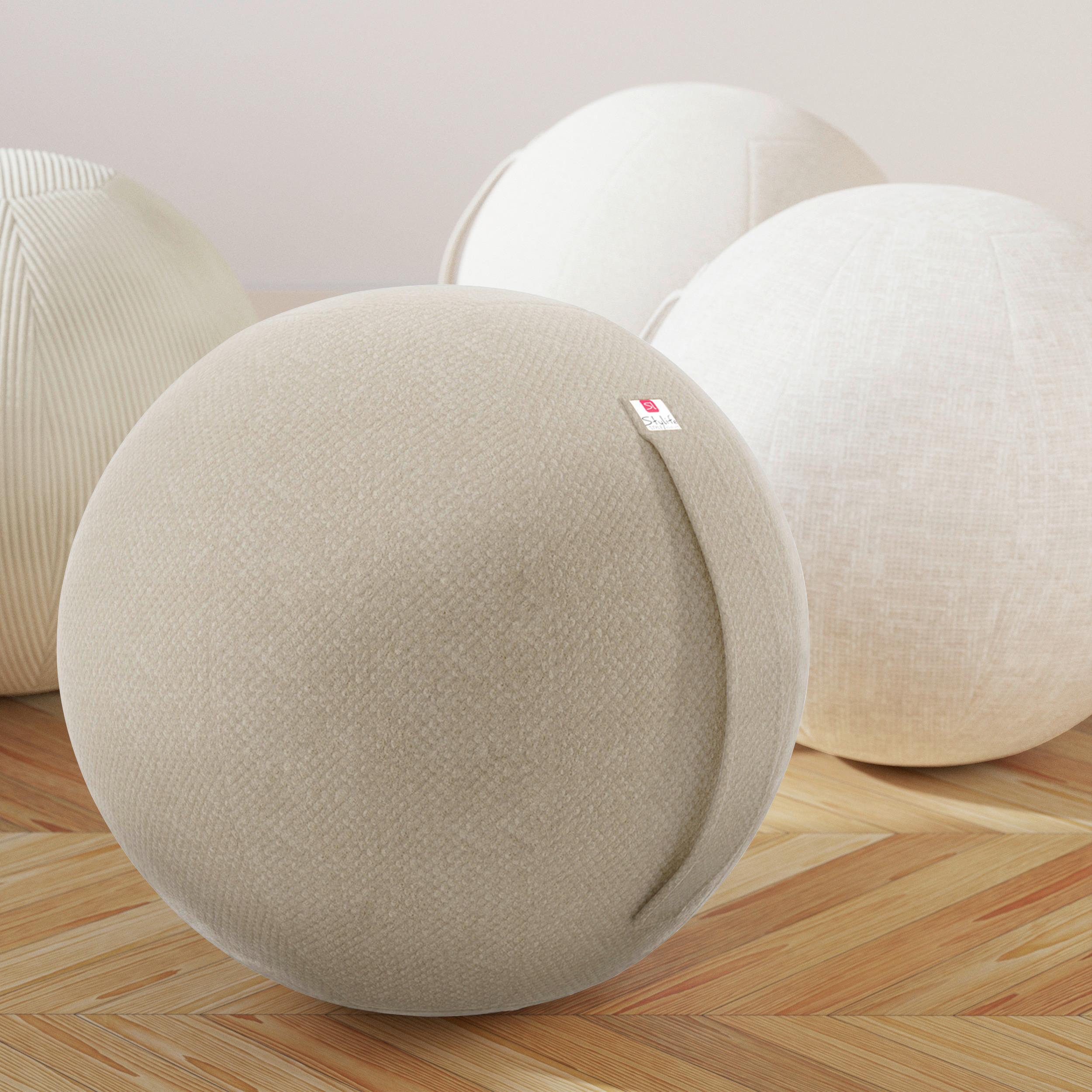 PIŁKA DO SIEDZENIA SCOOBY - greige, Design, tkanina (60/60/60cm) - Stylife