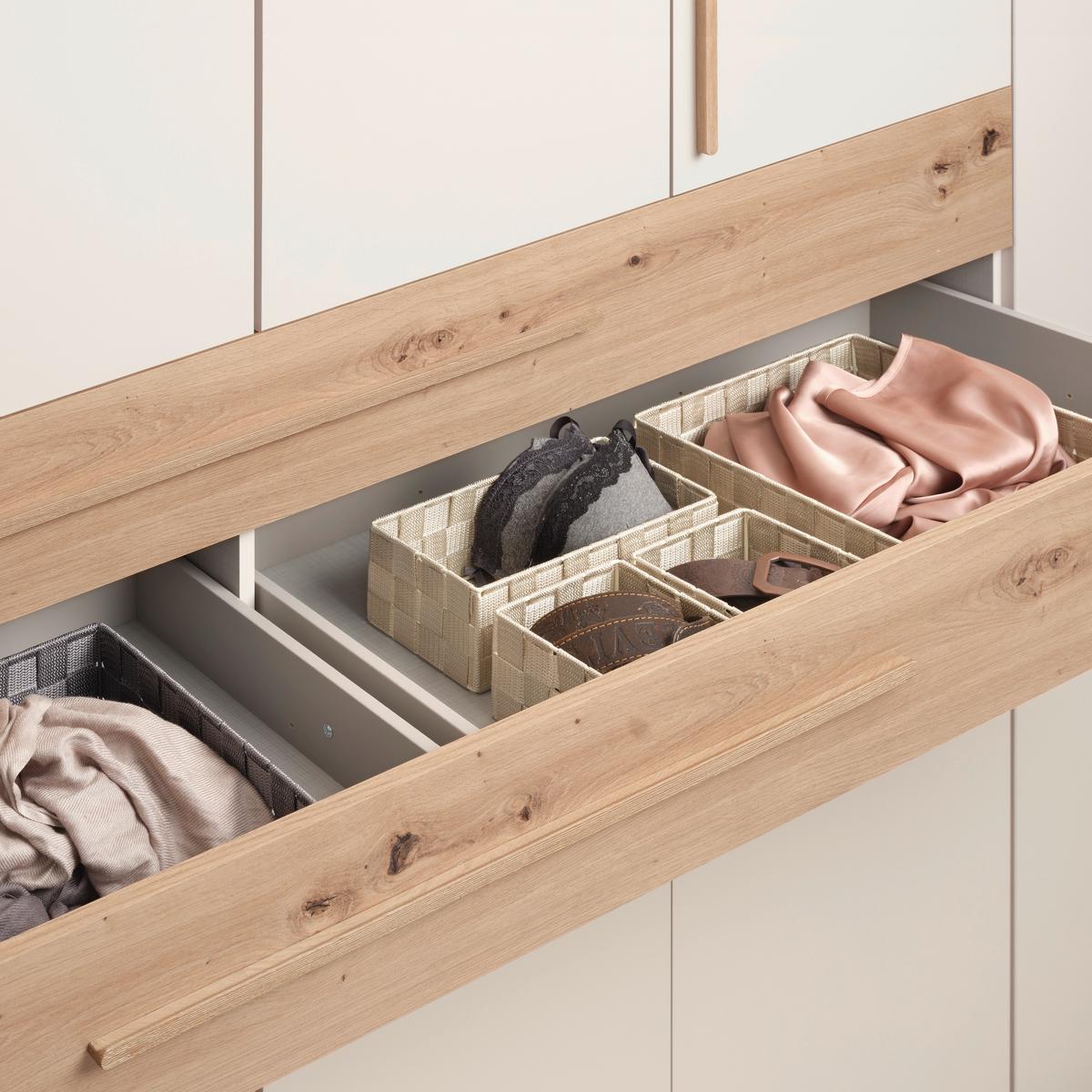 Kleiderschrank Lumio Kaschmir/Eiche Artisan - Kaschmir/Eiche Artisan, KONVENTIONELL, Holzwerkstoff (270/208/65cm) - Mömax