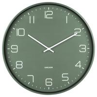 ZEGAR ŚCIENNY KA5751GR - zielony, Basics, metal (40/40/4,5cm) - Karlsson
