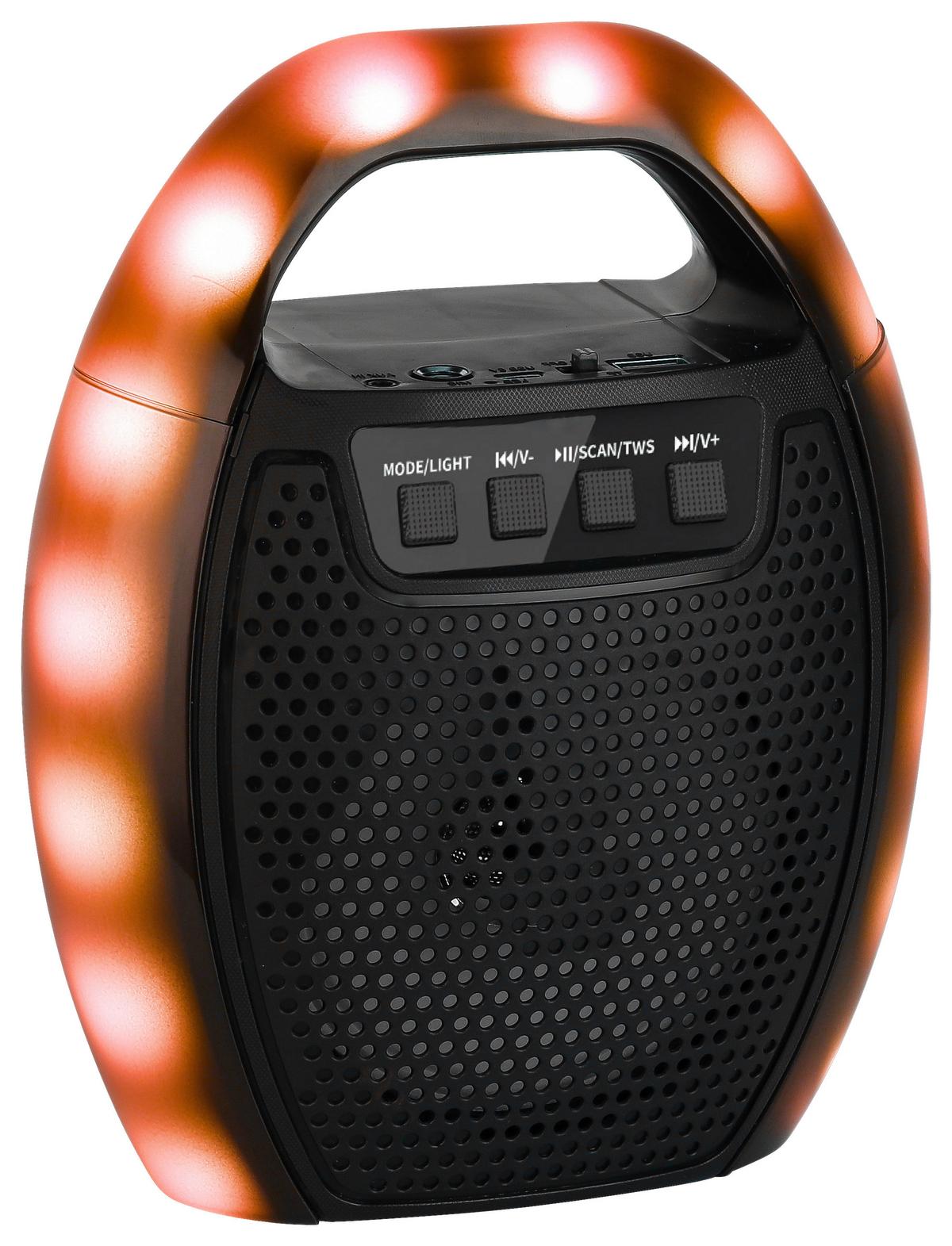 Rádió Levin - fekete/többszínű, Modern, műanyag (16,5/9,5/21cm) - Premium Living