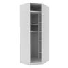 Korpus Kotne Omare Unit - bela, Moderno, leseni material (91,1/242,2/91,1cm) - Based