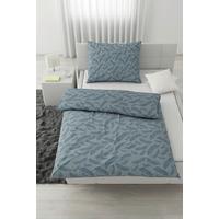 Lenjerie de pat Ferns,cca. 140x200/50x70 cm - albastru, Modern, textil (140/200cm) - Mömax