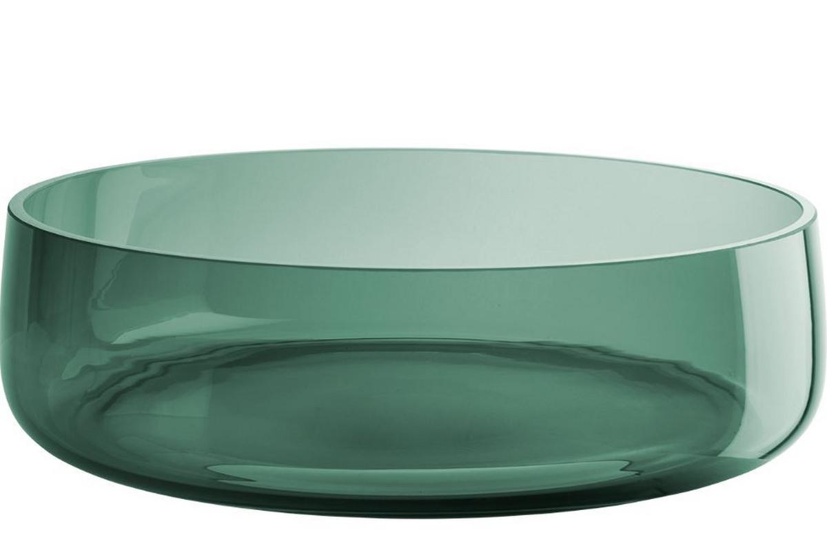 PATERA DEKORACYJNA 88242009 - zielony, Basics, szkło (30/8cm) - ASA