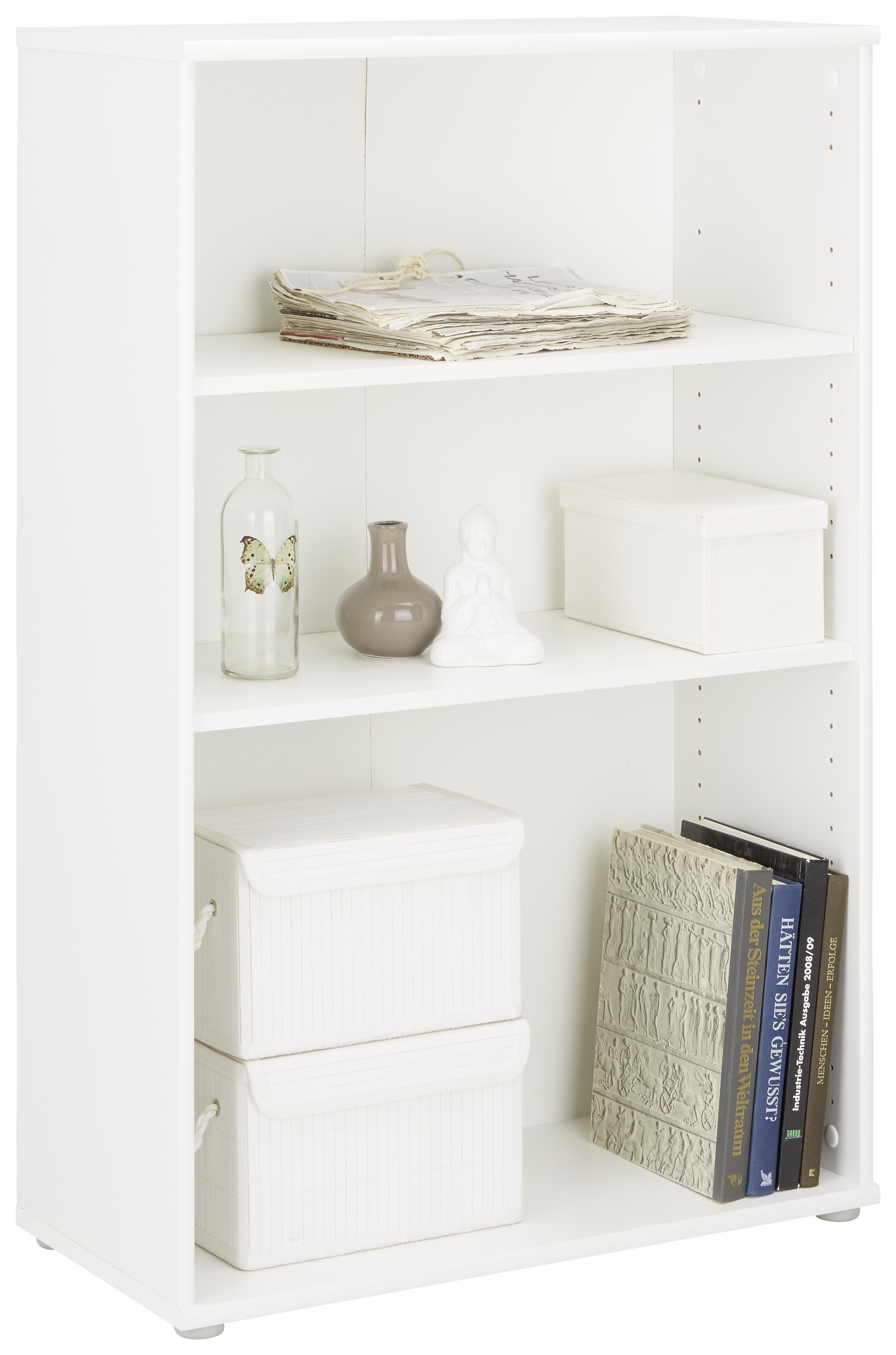 Regal Weiß - Weiß, MODERN, Holzwerkstoff/Kunststoff (72/111/34cm) - Modern Living