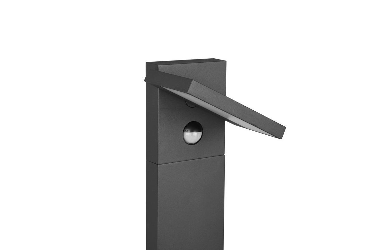 Wegleuchte Horton Anthrazit max. 8 Watt - Anthrazit/Weiß, Design, Kunststoff/Metall (100/15cm) - Trio Leuchten