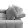 2,5-SITS SOFFA ALVARO - mörkgrå/grå, Modern, metall/trä (220/79/109cm) - Mömax