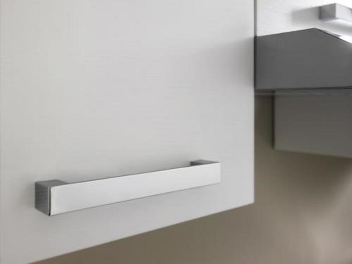 Küchenblock Belluna m. Geräten Weiß - Eiche grau/Alufarben, Basics, Holzwerkstoff/Kunststoff (210cm) - MID.YOU