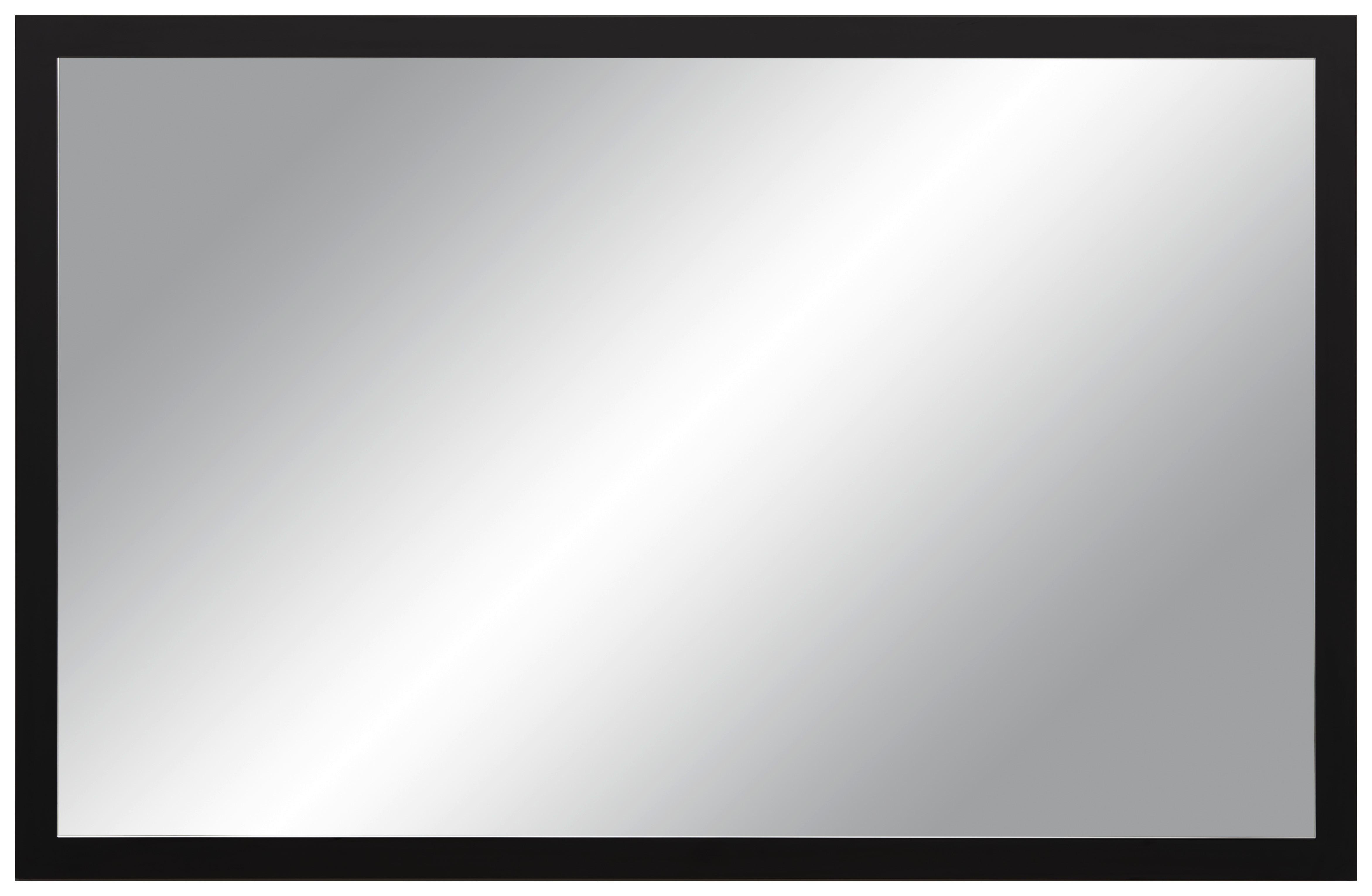 Ogledalo Welcome - crna, Moderno, staklo/drvni materijal (130/84/2,2cm) - Modern Living