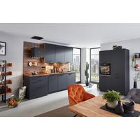 Bucatarie EASYTOUCH - ardeziu/culoare lemn stejar, Modern, material pe bază de lemn (269/123cm) - Nobilia