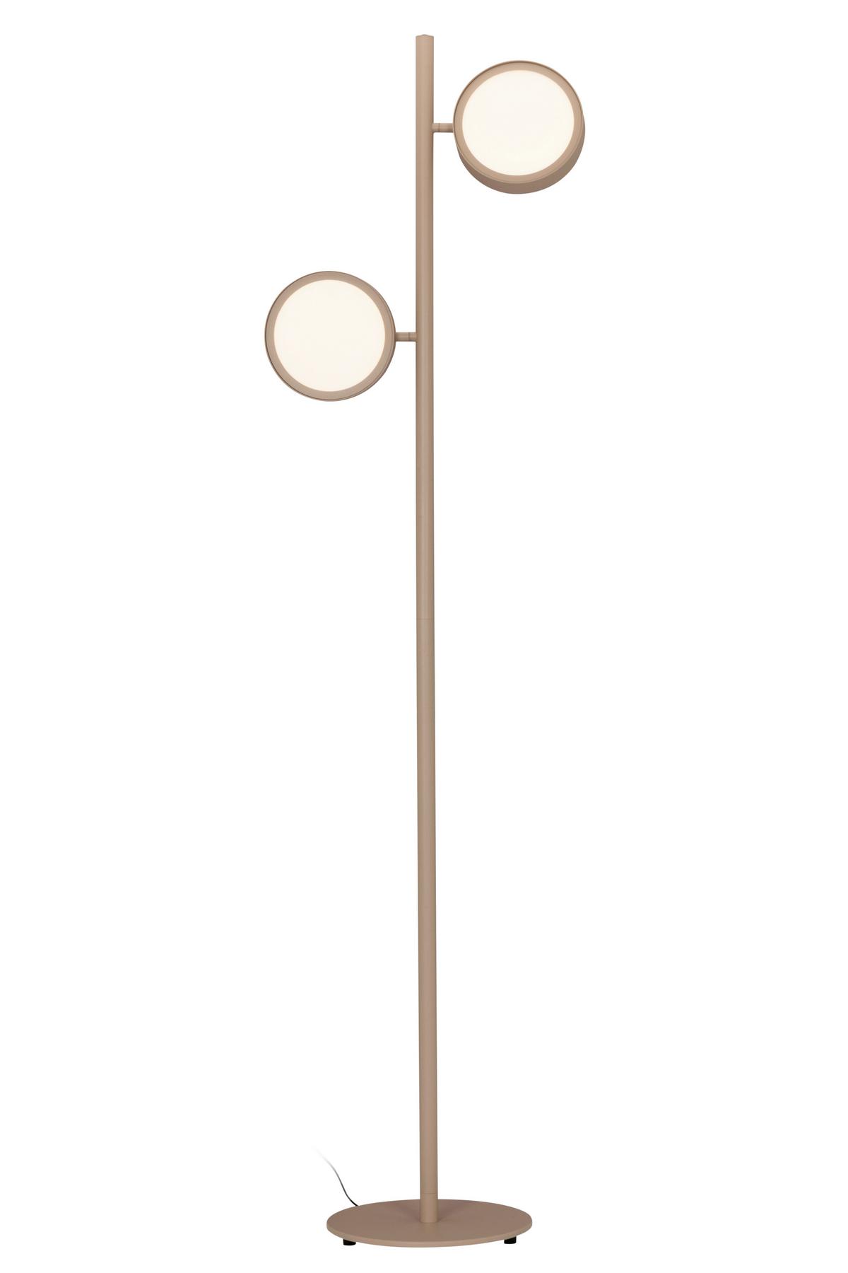 LAMPA STOJĄCA LED BELLEVUE - kolor piaskowy, Design, metal (43/28/162cm) - Dieter Knoll